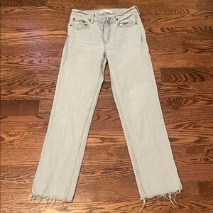 Abercrombie & Fitch mid rise  Light Wash Straight Leg Jeans